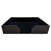 Classic Black Leather 17 x 14 Conference Pad Holder